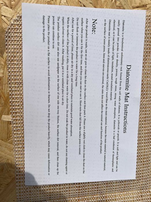 Dywanik. Mata do łazienki z Ziemi Okrzemkowej Antypoślizgowa