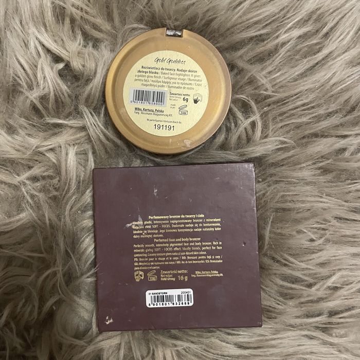 Zestaw do makijażu bronzer i rozświetlacz lovely wibo