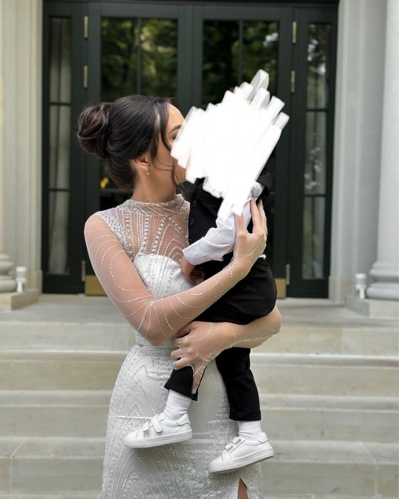 Весільна/вечірня сукня дизайнерської ручної роботи!