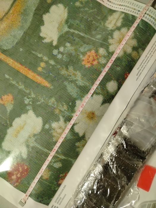 Haft diamentowy 40x40 ważka