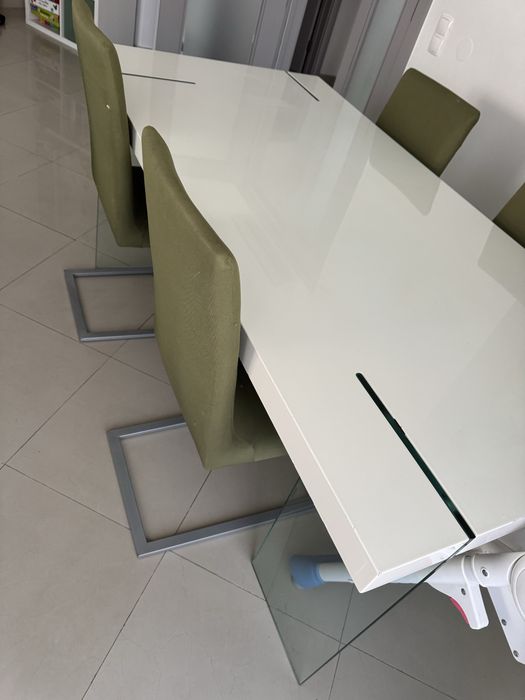 Mesa Sala pes em vidro