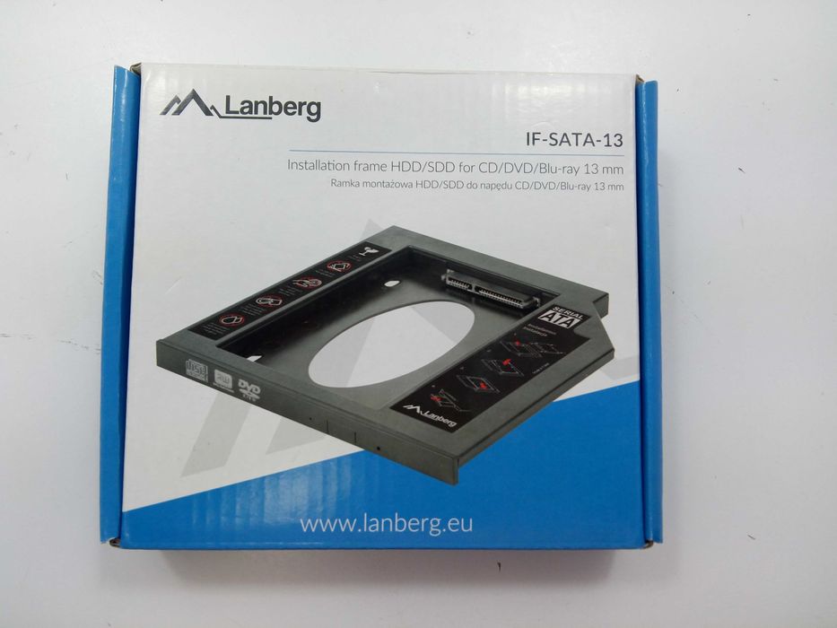Kieszeń na dodatkowy dysk LANBERG SATA 2,5" 13mm FV