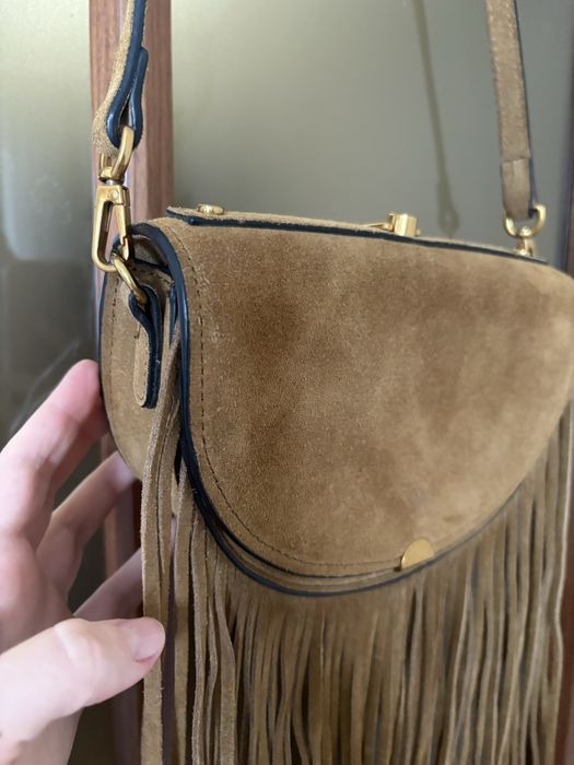 Замшева сцмка mango