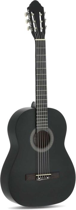 Navarrez NV12 Gitara klasyczna 4/4 czarny mat uszkodzona