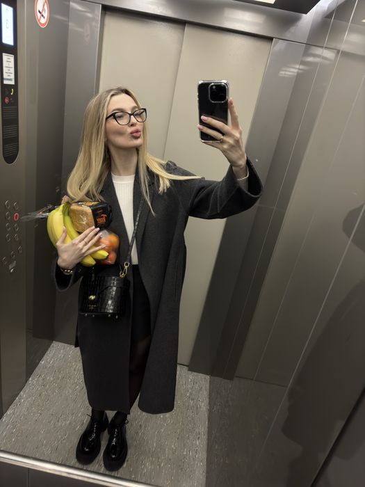 Пальто сіре MANGO