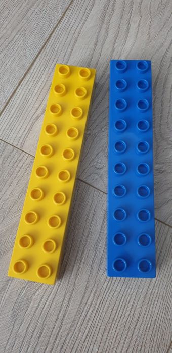 Klocki lego duplo 2x10 grube 2 sztuki