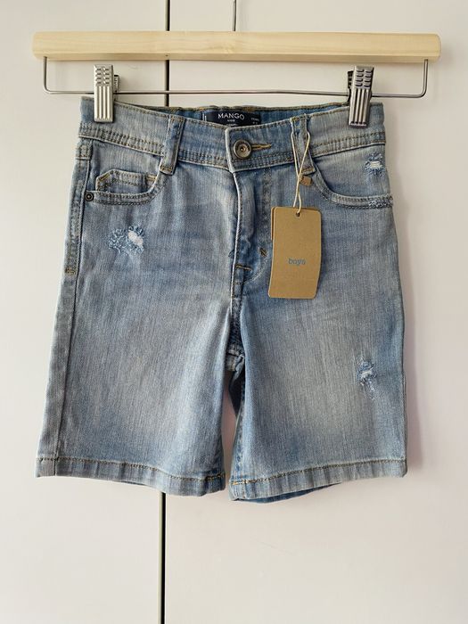 Krótkie spodenki jeansowe Mango Kids rozmiar 110 nowe z metką #110