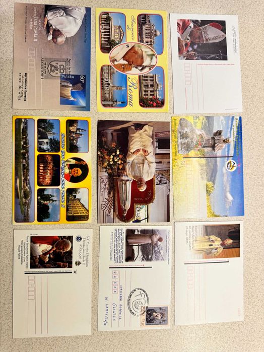 Kartki pocztowe Jan Paweł II - komplet 51 sztuk