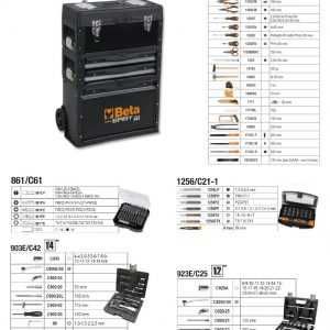 Trolley 212 ferramentas para manutenção Industrial BETA 4300E/21