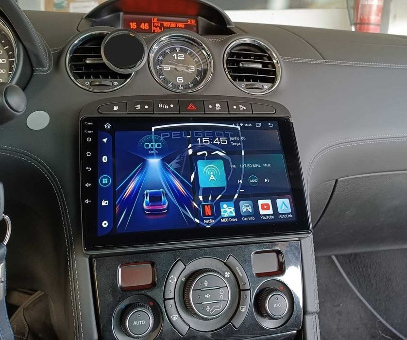 Radio 2 DIN 308 / RCZ / 408 (4+32 GB) + Carplay e Android Auto
