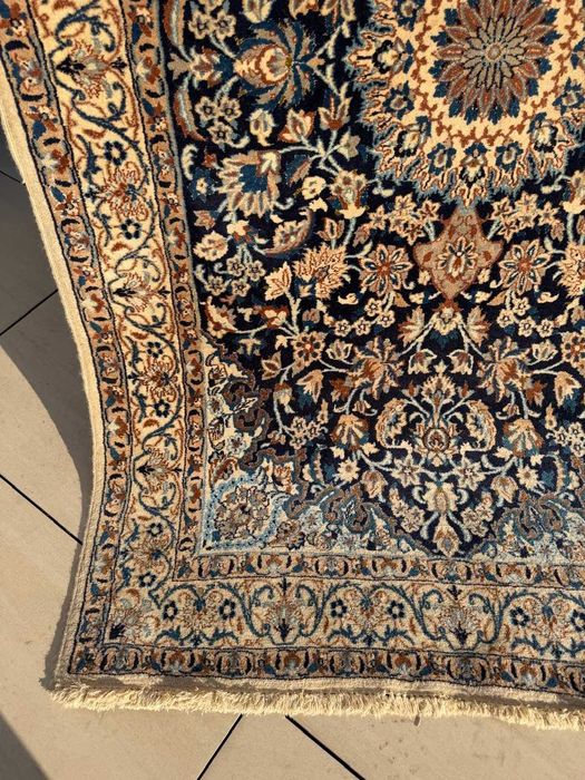 Dywan Perski Kaszmirowy + Jedwab Iran Nain 215x125 sklep 20 tyś