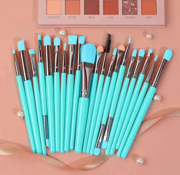Conjunto 20 Pinceis Maquilhagem - Azuis64286375291137120