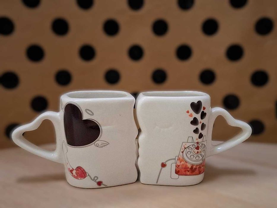 Zestaw 2 kubków ceramicznych