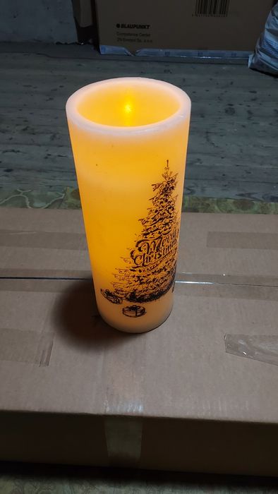 Świeca na baterie na święta