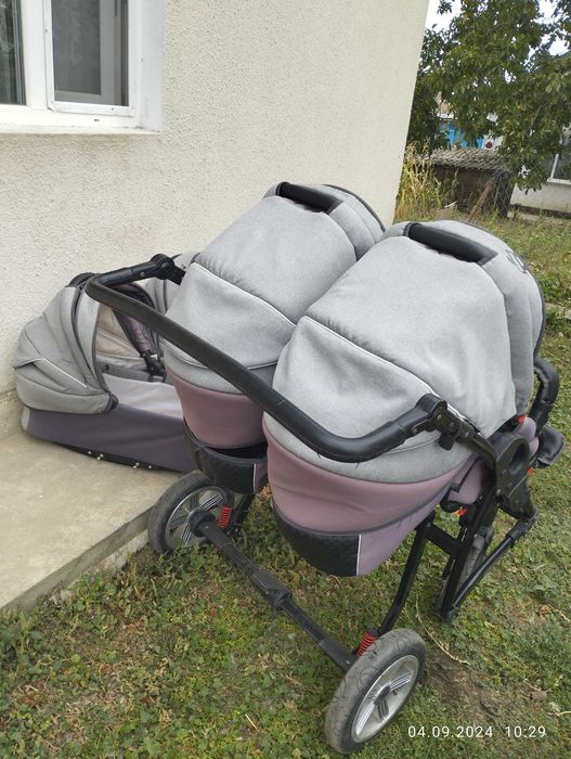 Коляска для двійнят 2 в 1