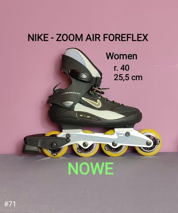 NOWE rolki NIKE Air Zoom Foreflex dla kobiet - r. 40 - 25,5 cm [#71]