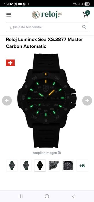 Часы мужские Reloj Luminox Sea XS.3877 Master Carbon Automatic
