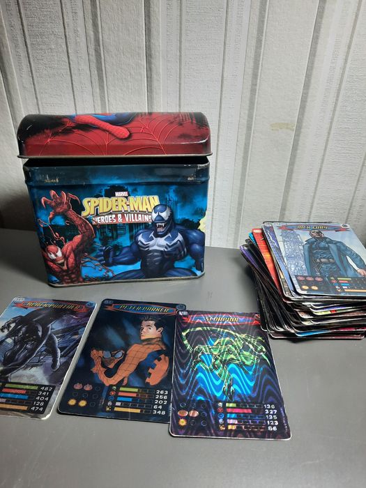 Karty Marvel Spiderman heroes & villains