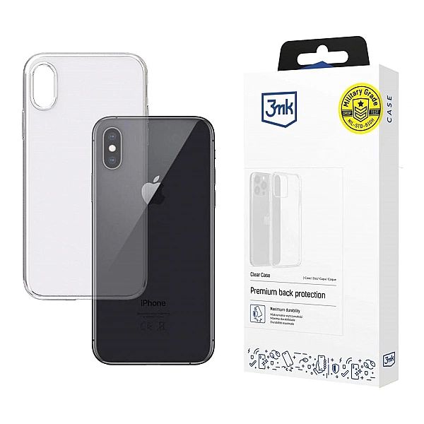 Etui 3mk Clear Case na iPhone Xs - przezroczyste