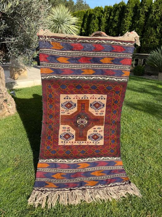 Dywan Perski R. Tkany kaszmirowy wełniany Iran Beludz 175x80 gal.8 tyś