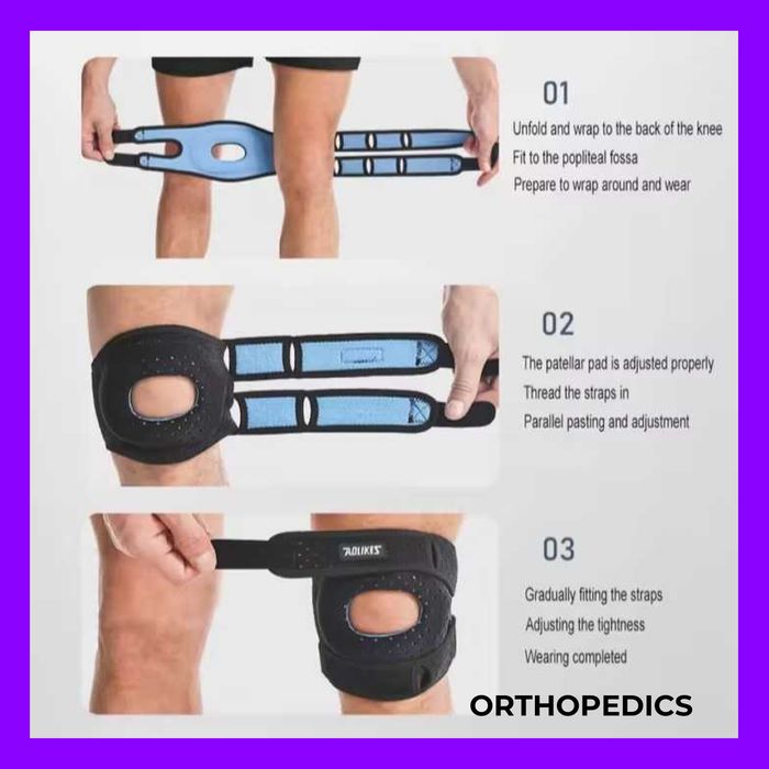 НАКОЛІННИК наколенник - подвійна фіксація бандаж на коліно для спорту