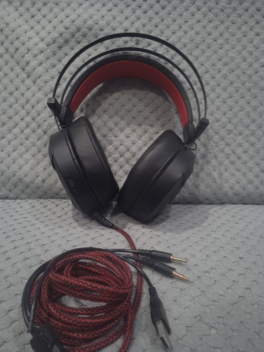 Słuchawki gamingowe Genesis Neon 360, czarno-czerwone