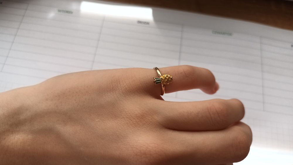 Pierścionki pozłacane