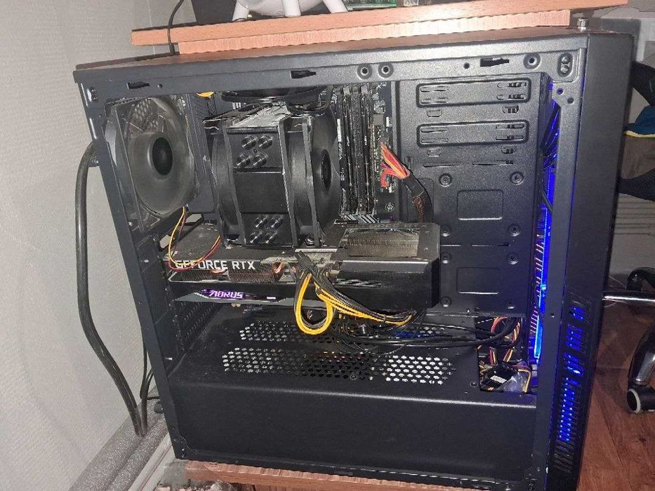 Системний блок Ryzen 5 3600 (4,2 ГГц)  Gigabyte PCI-Ex GeForce RTX 3050 ELITE 8G Aorus 8GB GDDR6 (128bit) (1860/14000) ОЗП: 16 ГБ