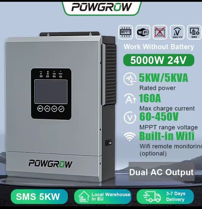 Інвертор POWGROW 5kw, повгров 5 квт
