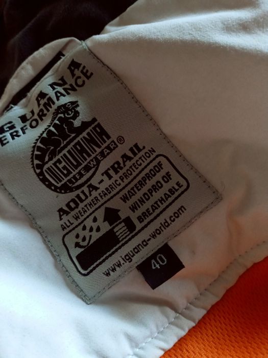 Kurtka damska zimowa 40 iguana bialo.czerwona