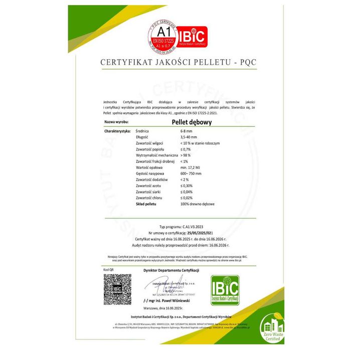 Ekologiczny PELLET Drzewny - Dębowy od producenta Worki 15 KG - 1005KG