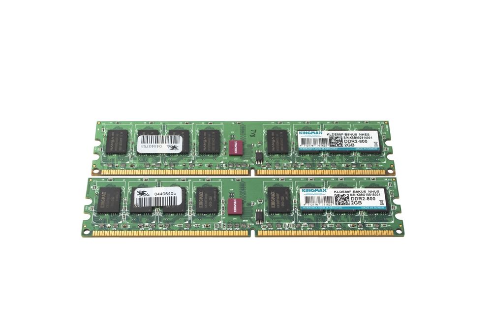 2 x Pamięć RAM Kingmax 2GB DDR2 800MHz