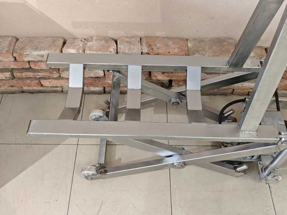Wózek nożycowy INOX 300 kg | Platforma 40x77