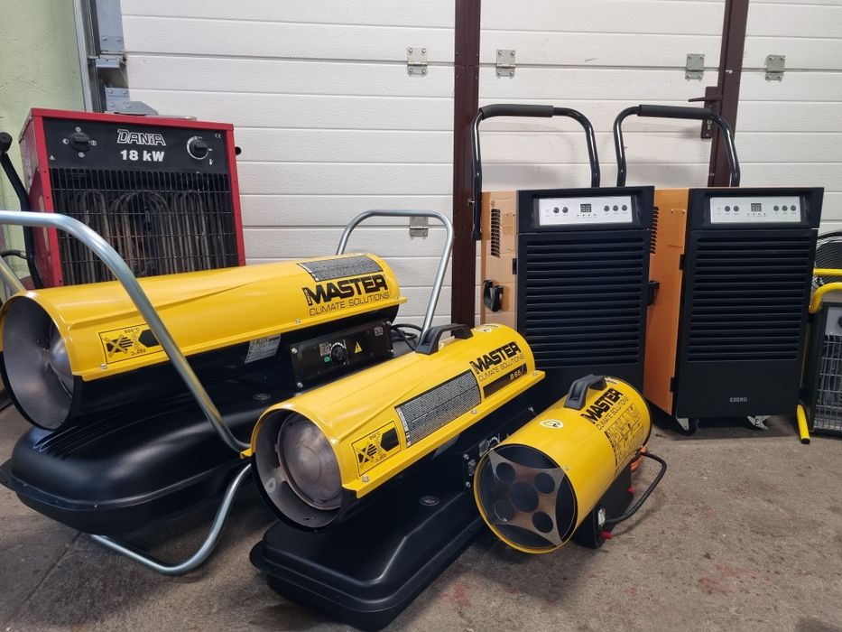 Osuszacze Powietrza, Nagrzewnice, osuszanie budynków