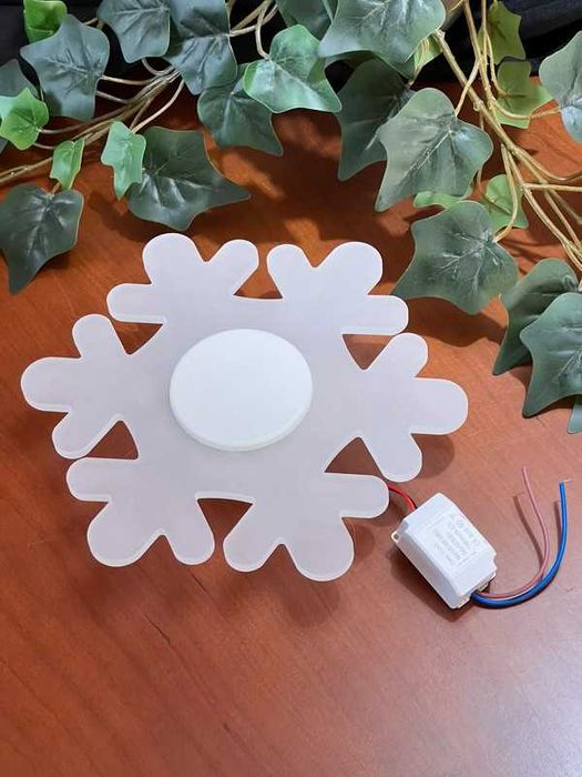 Luz LED Noturna Floco Neve