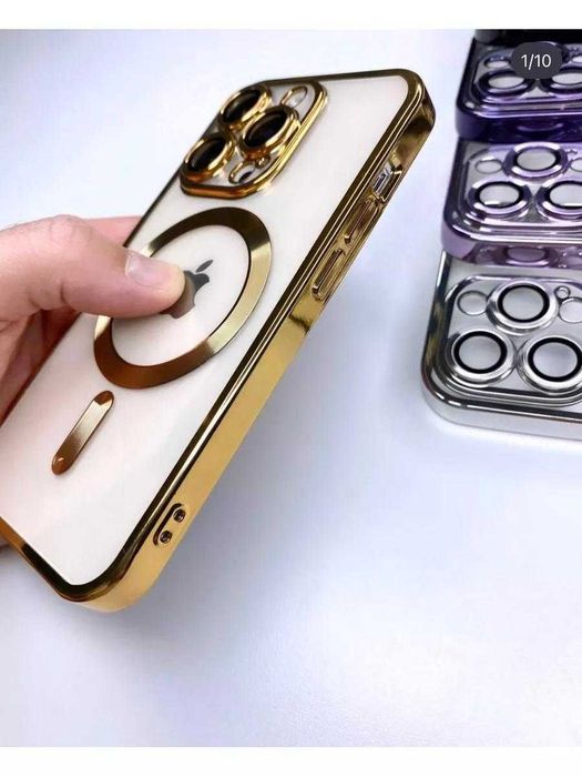 Чехол iphone magsafe Чехол айфон магнітний чохол захисними лінзами