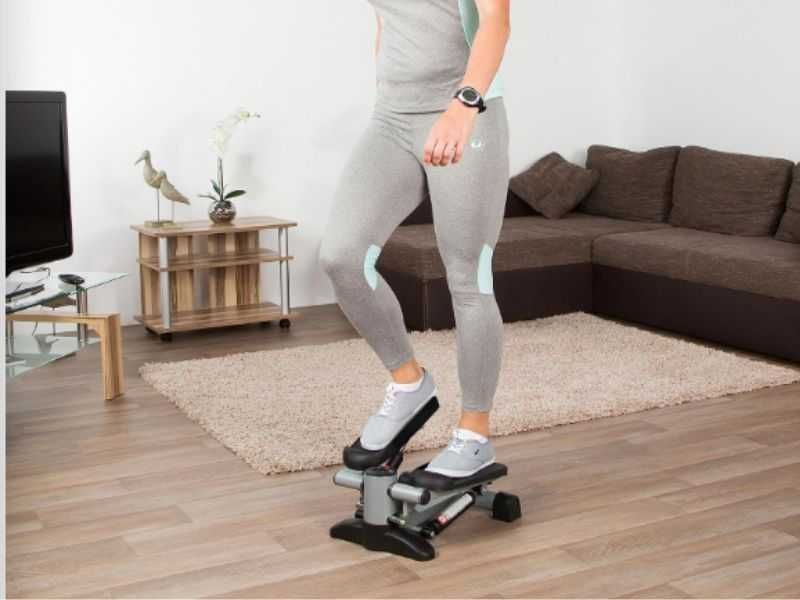 Міні степпер Ultrasport Swing Stepper з еспандерами фітнес тренажер