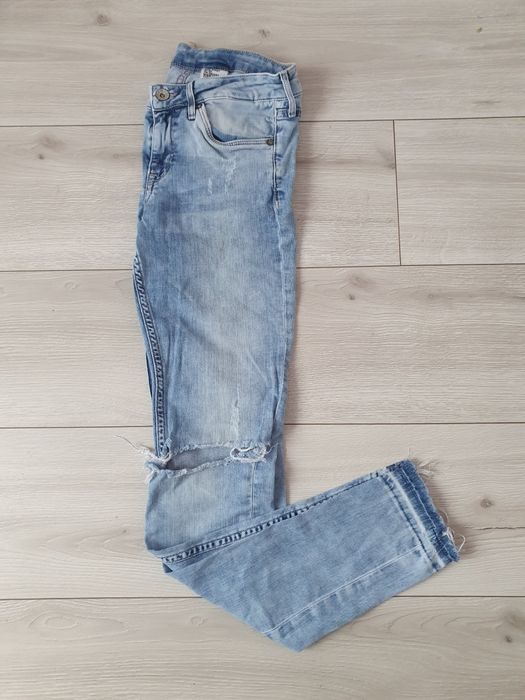 Jeansy spodnie jeansowe rurki H&M  r S