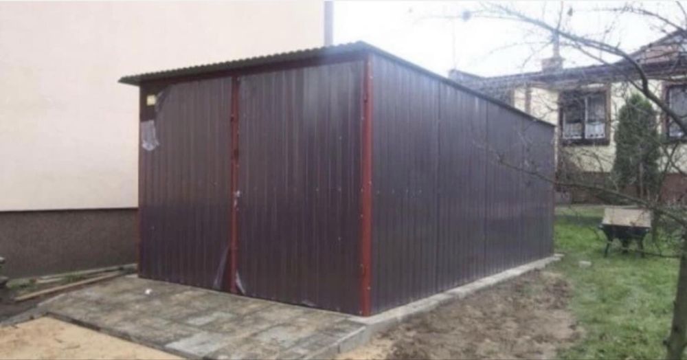 Garaż Blaszany Garaże Blaszane 3x5 Blaszaki Szczyrzyc