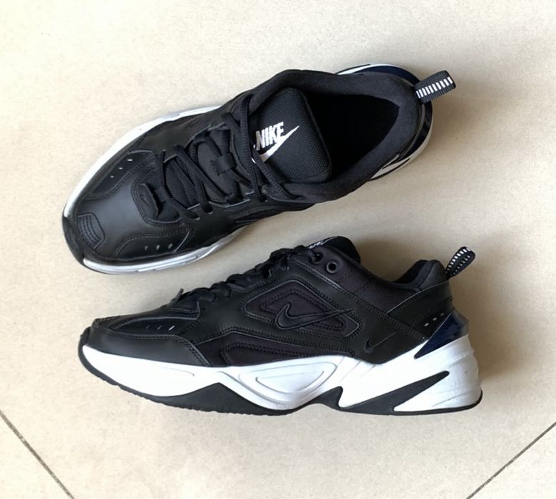 Кросівки NIKE M2K TEKNO BLACK WHITE оригінал hoka