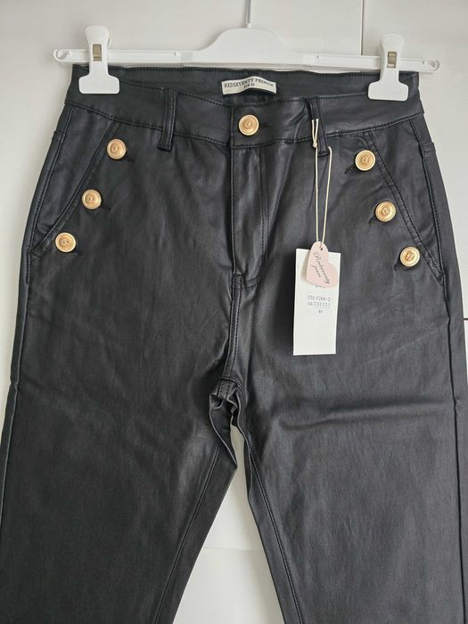 Spodnie Redseventy ekoskóra rozm. 40 czarne NOWE