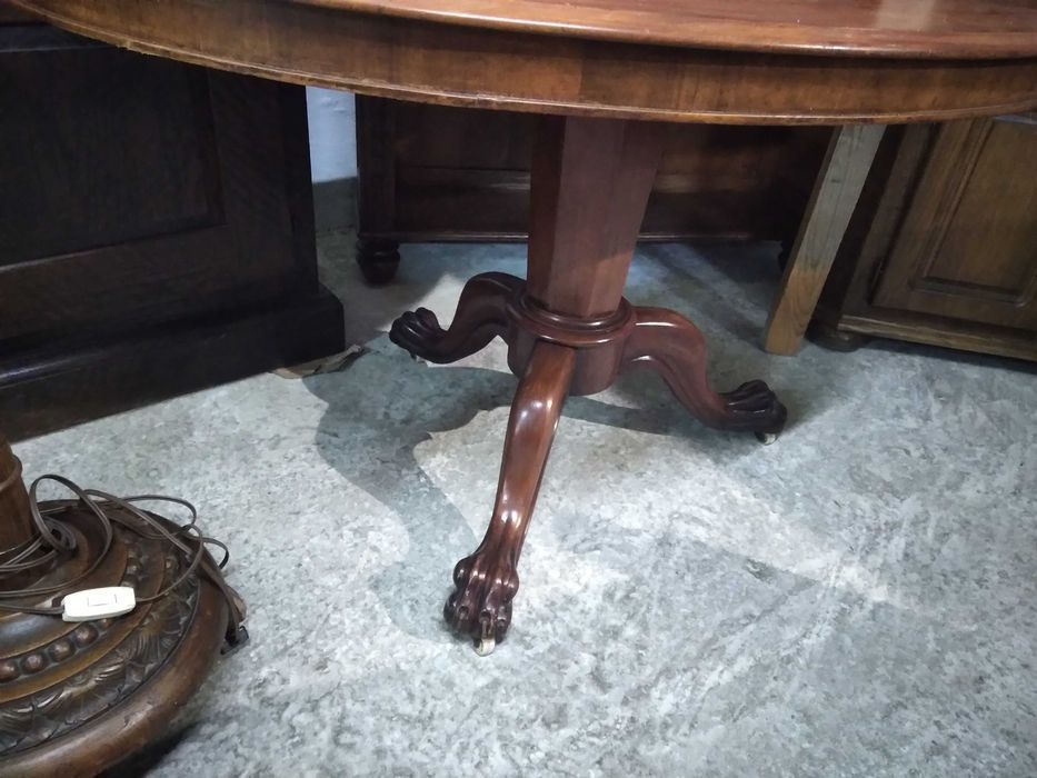 Piękny stolik ława owalny orzechowy nierozkładany FV DOWÓZ