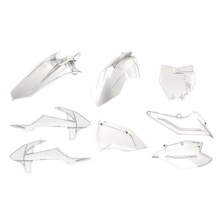 kit plasticos polisport transparente ktm sx / sx-f