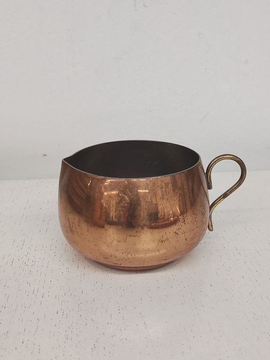 Conjunto de chá antigo holandês de cobre e latão