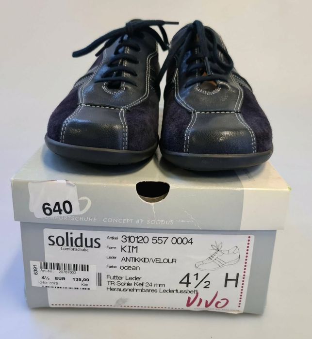 Новые женские полуботинки VIVO by Solidus 37р,100% оригинал Гермaния