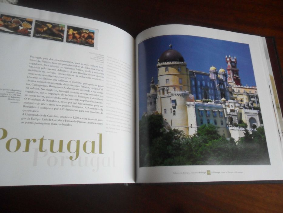 "Sabores da Europa... com selos" - de José Quitério - 1ª Ed 2008 - CTT