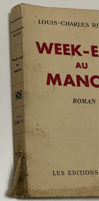 Livro Week-End Au Manoir - Louis-Charles Royer (Francês)