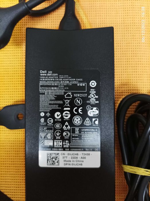 Carregador Dell Original - Modelo LA130PM121  - 130W