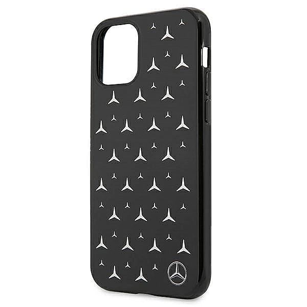 Etui Mercedes Silver Stars Pattern na iPhone 11 / Xr - czarne