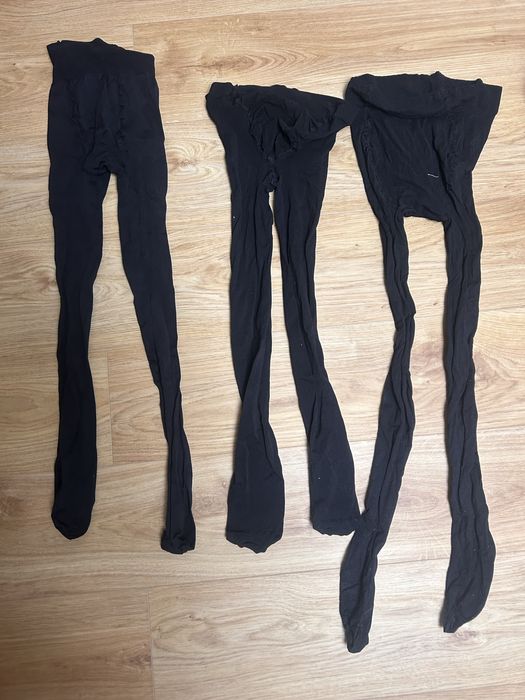 Kryjące czarne rajstopy ciążowe H&M